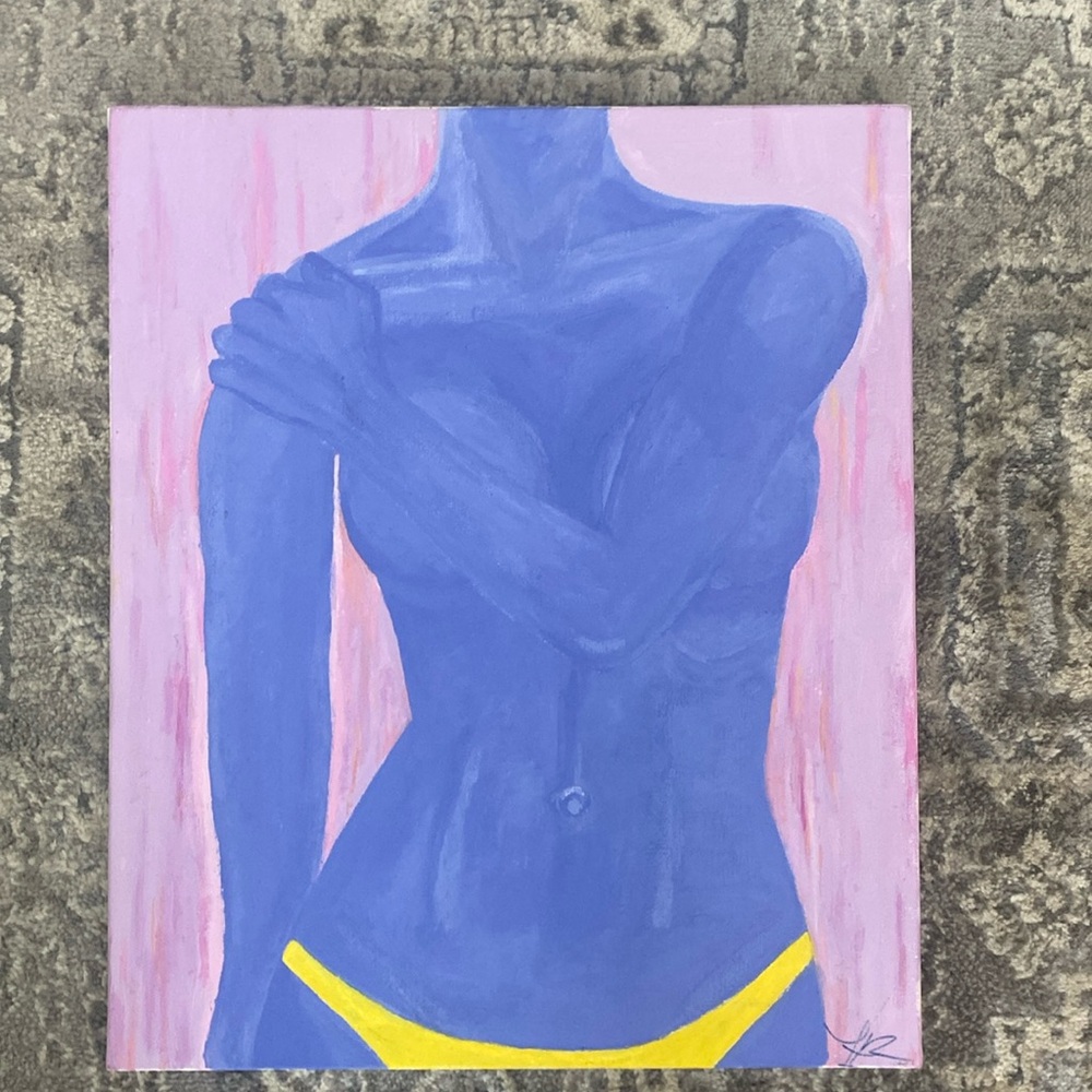 Naked canvas oil painting 2019 Paris